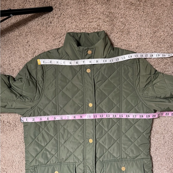 Troy Burch English Green Quilted Puffer Jacket - Picture 9 of 12
